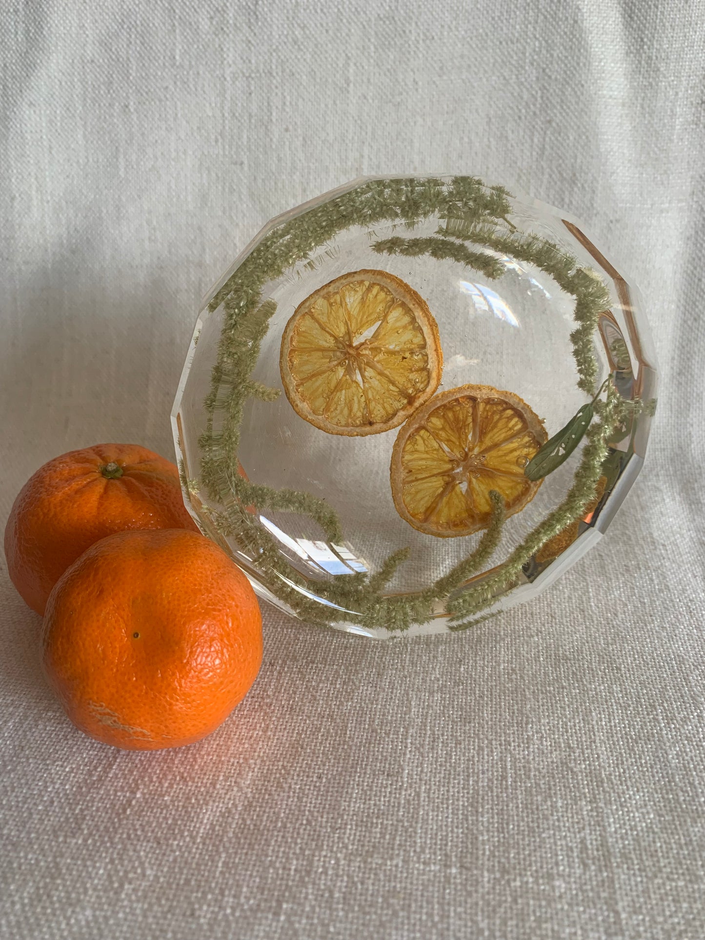 Orange & Amaranthus Jewelry Dish